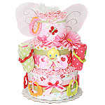 Summer Bugs Butterfly Diaper Cake