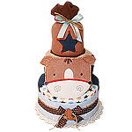 James Cowboy Diaper Cake