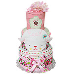 Flower Sheep Farm Diaper Cake