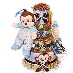 Jungle Blanket Monkey Diaper Cake for a Boy