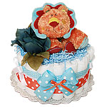 Little Orange Lion Diaper Cake Little Orange Lion Diaper Cake