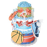 Basketball Sport Diaper Cake for a Boy