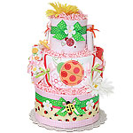 Summer Bugs LadyBug Diaper Cake