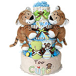 Jungle Tigers Twins Diaper Cake Jungle Tigers Twins Diaper Cake