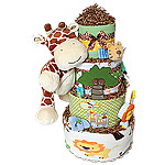 Jungle Safari Giraffe Diaper Cake