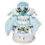 Twins Boys Puppies Diaper Cake Twins Boys Puppies Diaper Cake