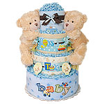 Boys and Their Toys Twins Diaper Cake Boys and Their Toys Twins Diaper Cake