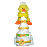 HUGE! Yellow Duck Diaper Cake