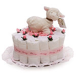 Little Pink Sheep Diaper Cake