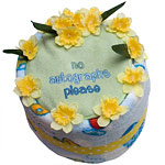 No Autographs Please Diaper Cake