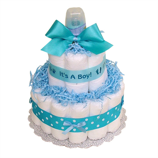 Boy Baby Shower Diaper Cakes