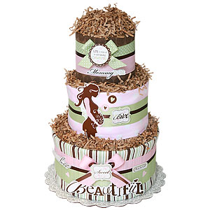 Lady in Waiting Pregnancy Diaper Cake Lady in Waiting Pregnancy Diaper Cake