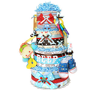 Beep! Beep! Cars Diaper Cake