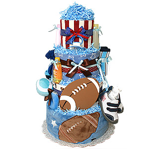 Football Sport Diaper Cake