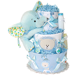 It's a BOY! Elephant Diaper Cake