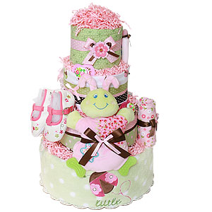 Cutsie Caterpillar Little Bugs Diaper Cake