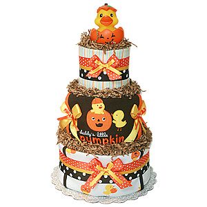 Daddy's Little Pumpkin Diaper Cake