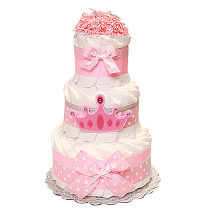Princess Crown Decoration Diaper Cake
