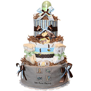 100 Acre Racing Classic Pooh Diaper Cake