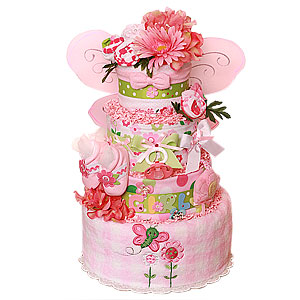 Summer Butterfly Diaper Cake