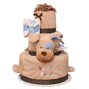 Woof Woof Puppy Diaper Cake