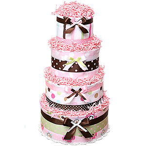Custom Diaper Cake with Blankets