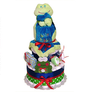 Buddy Froggie Diaper Cake