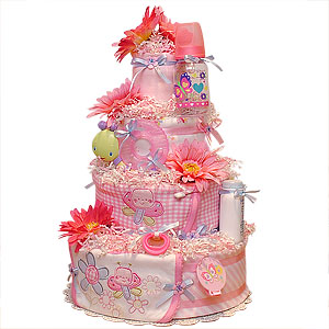 Spring Garden Diaper Cake