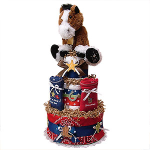 Cowboy Diaper Cake