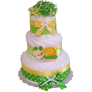 Fun Snail Decoration Diaper Cake