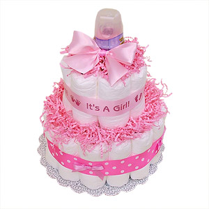 It's a Girl Diaper Cake