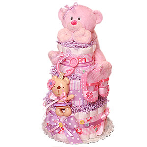 Little Buttons Diaper Cake