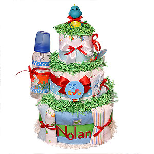 Little Dino Custom Diaper Cake