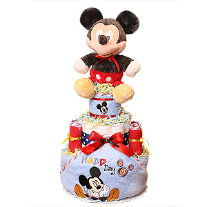 Mickey Mouse Diaper Cake for a Boy!