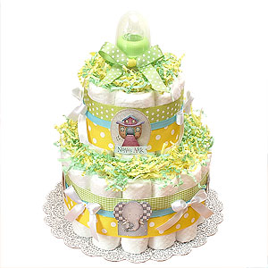 Noah's Ark Diaper Cake