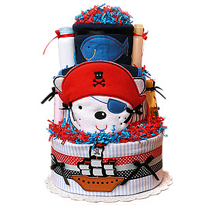 Pirate Diaper Cake for a Boy