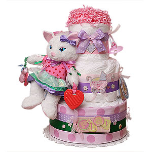 PlayTime Kitty Diaper Cake