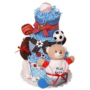 Play Ball! Sport Diaper Cake