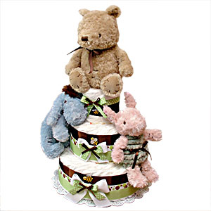 Classic Pooh and Best Friends Diaper Cake