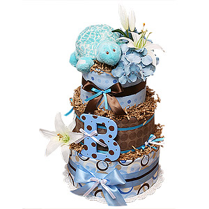 Turtle Diaper Cake