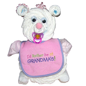 Baby Girl Diaper Bear