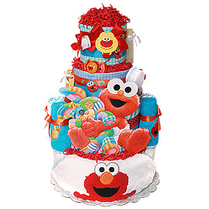 Ready for a Bath Elmo Diaper Cake