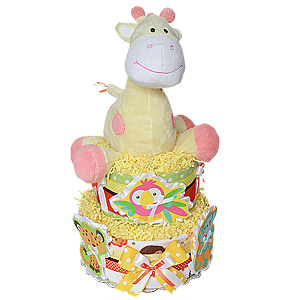 Fisher Price Giraffe Diaper Cake