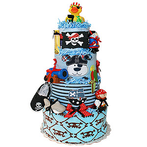 Grrr Ahoy Matey Pirate Diaper Cake