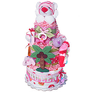 Queen of The Jungle Diaper Cake