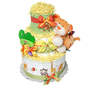 Fisher Price Jungle Tiger Diaper Cake