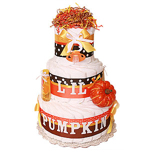 L'il Pumpkin Diaper Cake