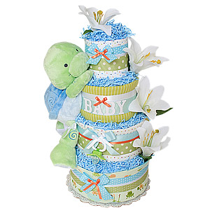 Cute Baby Turtle Diaper Cake