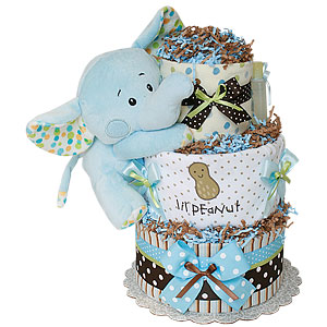 Lil Peanut Boy Diaper Cake