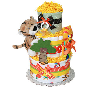 Fun Baby Tiger Diaper Cake